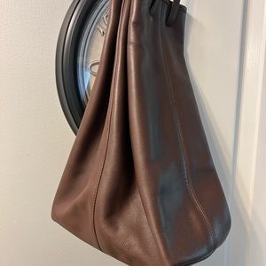 Vintage Coach brown leather bucket bag 9166